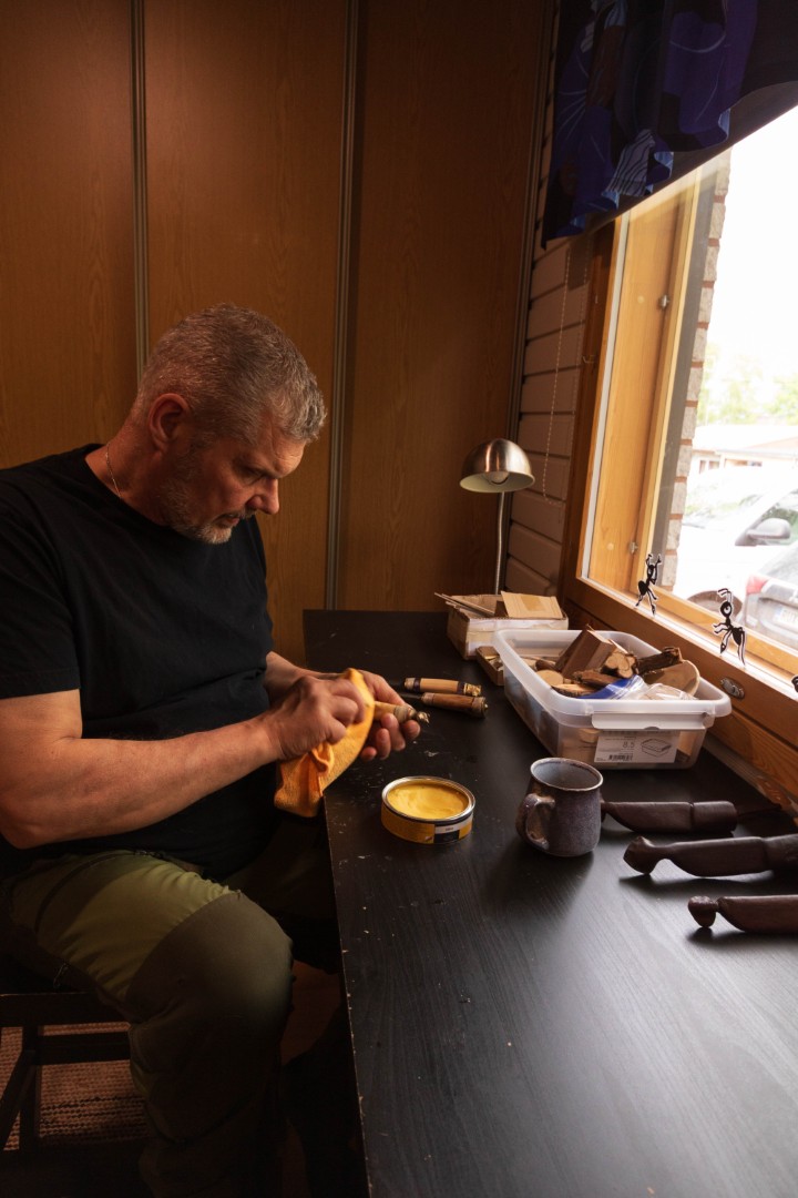 Knife workshop in Varkaus