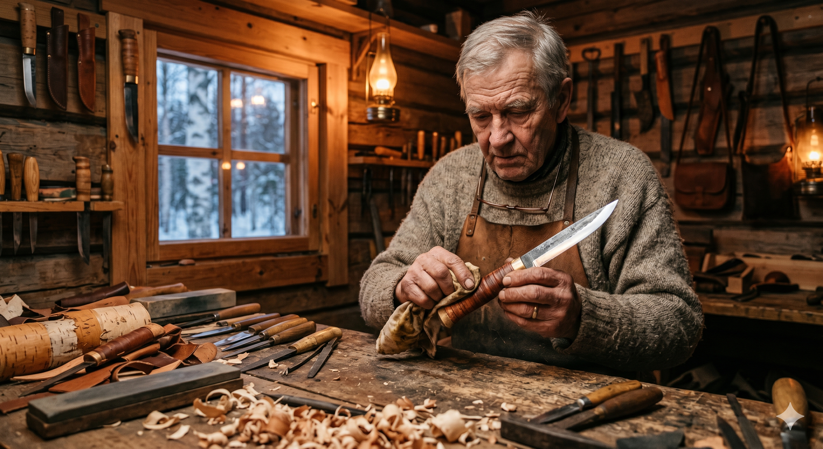 Knife workshop in Varkaus
